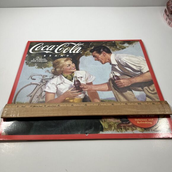 2004 COCA-COLA 16 MONTH CALENDAR Coke Coca-Cola Advertising Retro Images - Picture 10 of 10